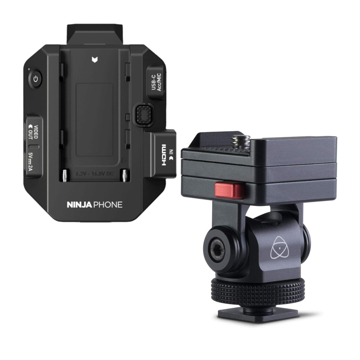 Atomos Ninja 10-Bit Video Co-Processor Phone for Video Professionals with AtomX Monitor Mount Bundle