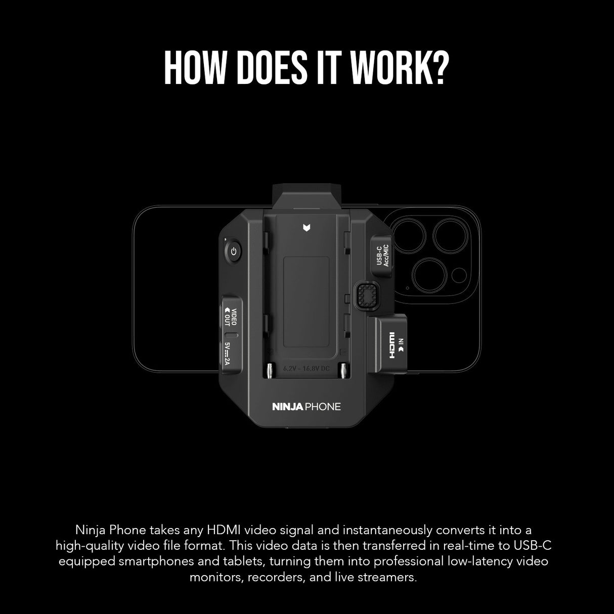 Atomos Ninja 10-Bit Video Co-Processor Phone for Video Professionals with AtomX Monitor Mount Bundle