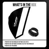 Profoto OCF Rectangular 2x3-Feet Softbox with OCF Softgrid 50-Degree 2x3-Feet Rectangular Bundle