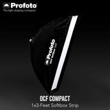 Profoto OCF 1x3-Feet Softbox Strip with Profoto OCF Softgrid 1x3-Feet Strip and OCF Speedring Bundle