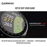 Garmin Approach S50 GPS AMOLED Golf Smartwatch (Slate Aluminum Bezel, Black Nylon Band) Bundle