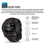 Garmin Instinct 3 45mm Solar GPS Smartwatch with SatIQ Technology (Black) and Charger Stand Bundle