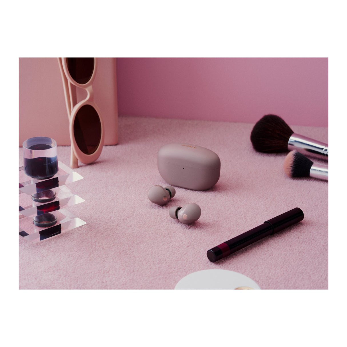 Sony WF-1000XM5 The Best Truly Wireless Noise Canceling Water Resistant Earbuds (Smoky Pink)