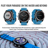 Garmin quatix 7 Standard Edition Marine GPS Smartwatch and Focus Camera Charger Stand Bundle