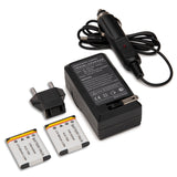 Koah Pro Rechargeable Lithium-Ion Battery 2-Pack and Charger for Kodak KLIC-7006 (Open Box)