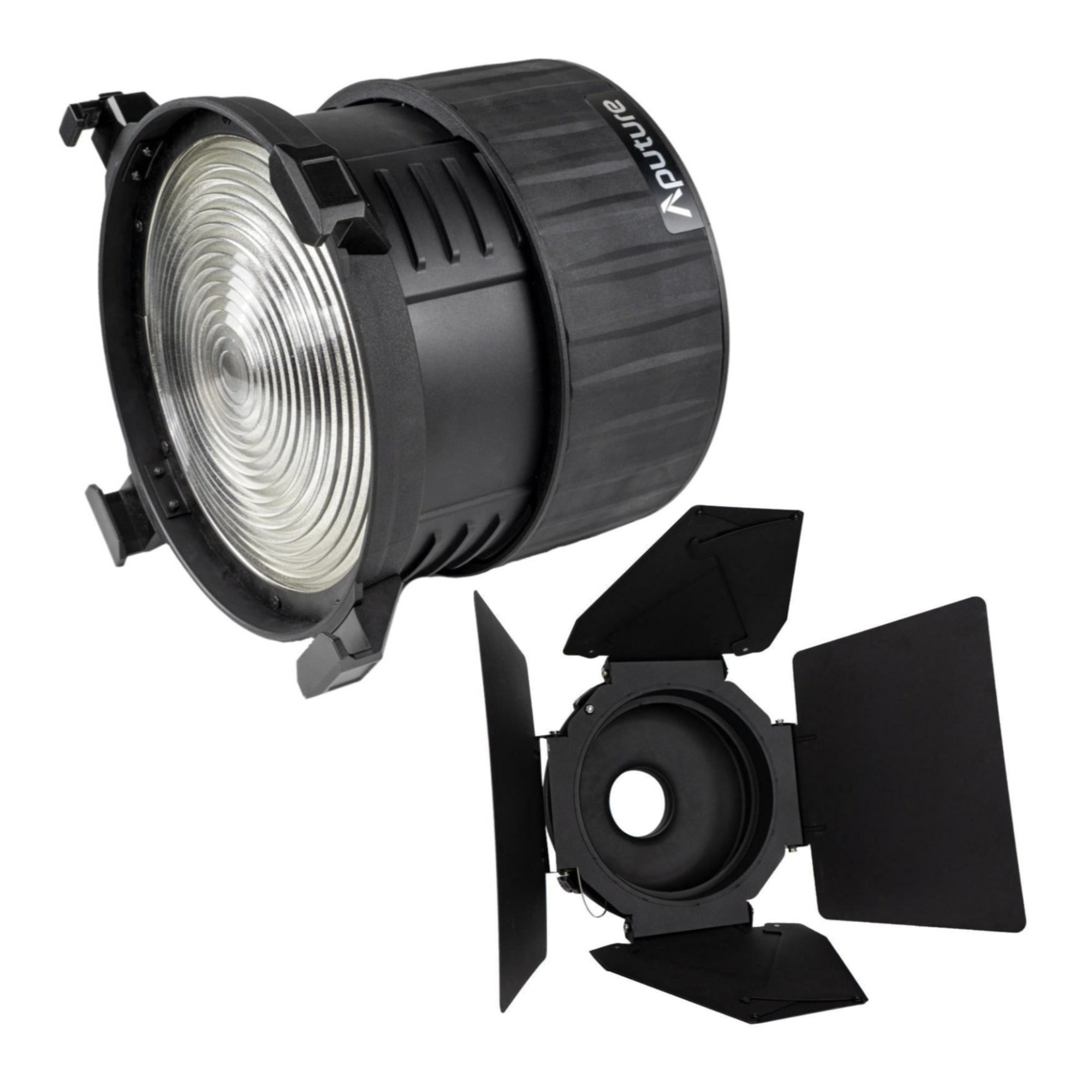 Aputure F10 Fresnel＋F10バーンドア Aputure F10 Fresnel with Aputure F10 Barndoors for LS 600d