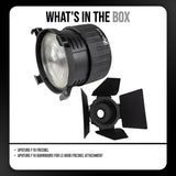 Aputure F10 Fresnel with Aputure F10 Barndoors for LS 600d Fresnel Attachment Bundle
