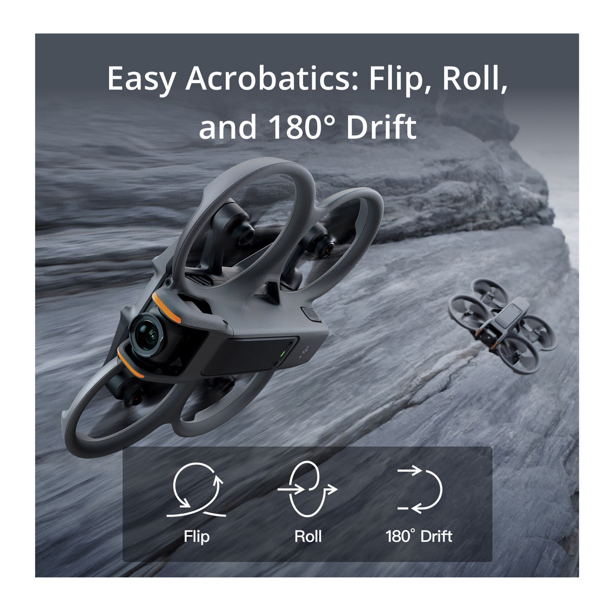 DJI Avata 2 FPV Fly More 3-Batteries Combo Drone with Care Refresh 2-Year Physical Plan Card Bundle