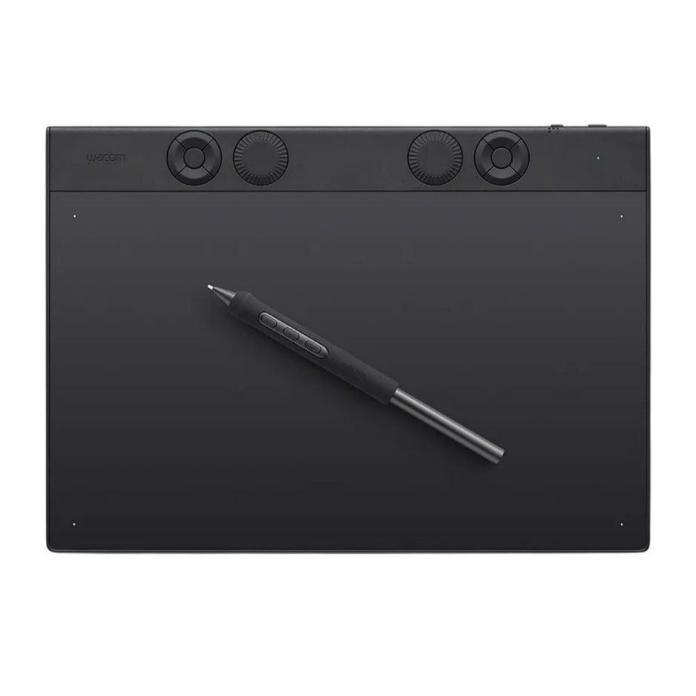 Wacom Intuos Pro Creative Pen Tablet with Ultra-Thin Design and Ergonomic Layout (Medium, Black)