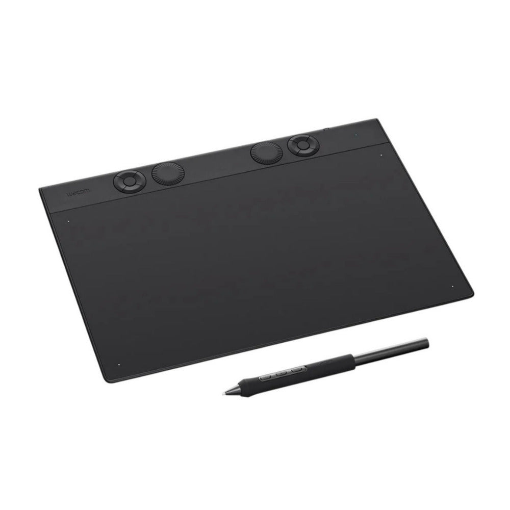 Wacom Intuos Pro Creative Pen Tablet with Ultra-Thin Design and Ergonomic Layout (Medium, Black)