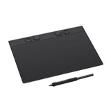 Wacom Intuos Pro Creative Pen Tablet with Ultra-Thin Design and Ergonomic Layout (Medium, Black)