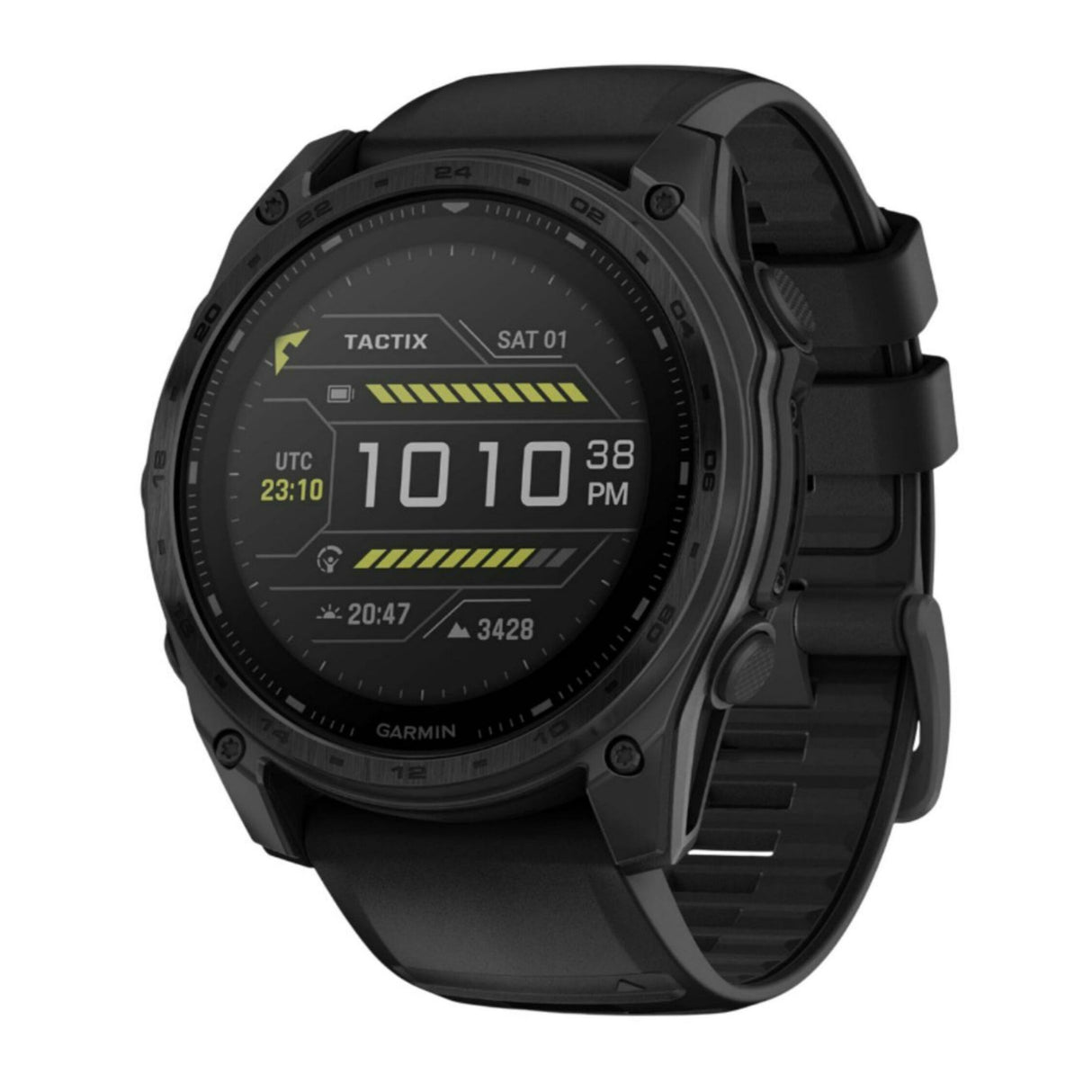 Garmin tactix 8 51mm Sapphire Solar Elite Edition Smartwatch with Built-In Flashlight (Black)