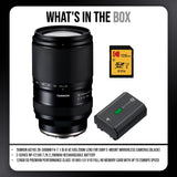 Tamron A074S 28-300mm F4-7.1 Di III VC VXD Zoom Lens (Black) and Z-Series NP-FZ100 Battery Bundle
