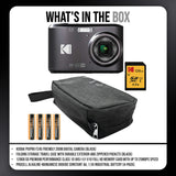 Kodak PIXPRO FZ45 Friendly Zoom Digital Camera (Black) and Folding Storage Travel Case Bundle