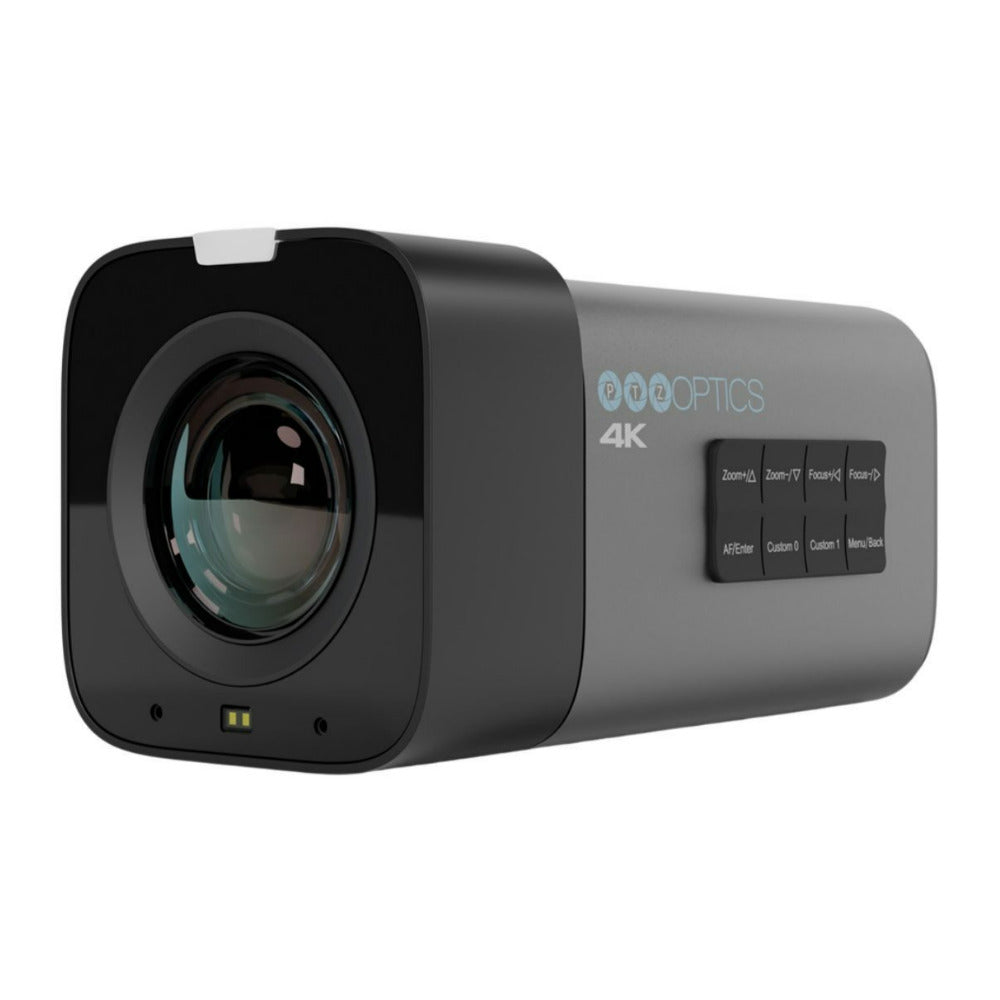 PTZOptics Studio 4K Camera with 12x Zoom, NDI HX2 Connectivity, and 16x Digital Zoom (Gray)