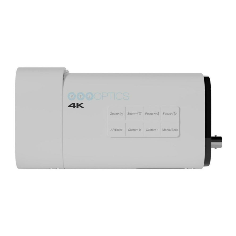 PTZOptics Studio 4K Camera with 12x Zoom, NDI HX2 Connectivity, and 16x Digital Zoom (White)