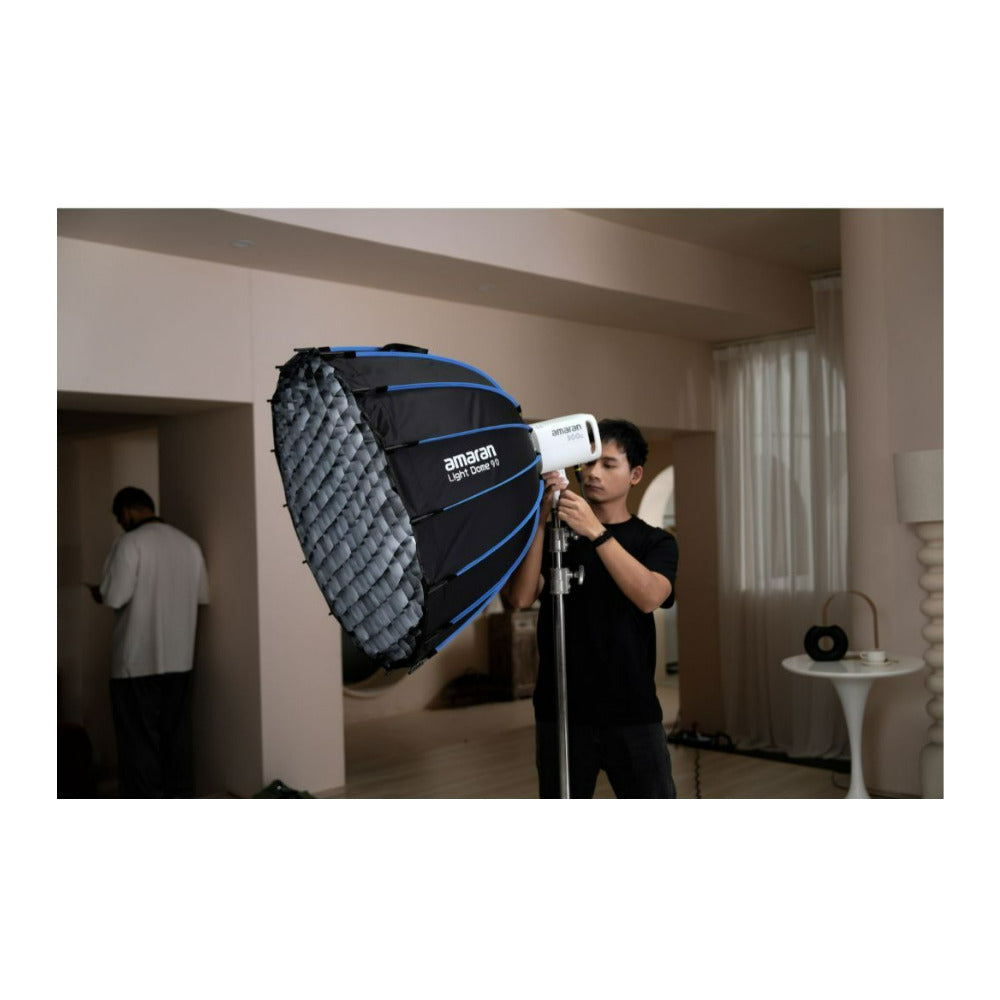 amaran Light Dome 90 3-Feet Large Circular Bowens Mount Softbox with Quick-Release Rod Design