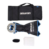 amaran Light Box 45 x 45 Compact Lightweight Square Bowens Mount Softbox with Collapsible Design
