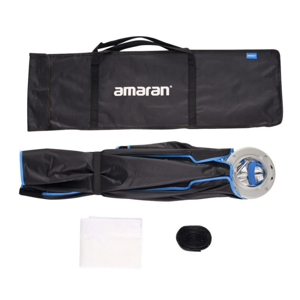 amaran Light Box 30x120 One-Snap Setup Narrow Rectangular Bowens Mount Softbox with Diffusion