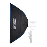 amaran Light Box 60x90 One-Snap Setup Slim Rectangular Bowens Mount Softbox with Light Control Grid