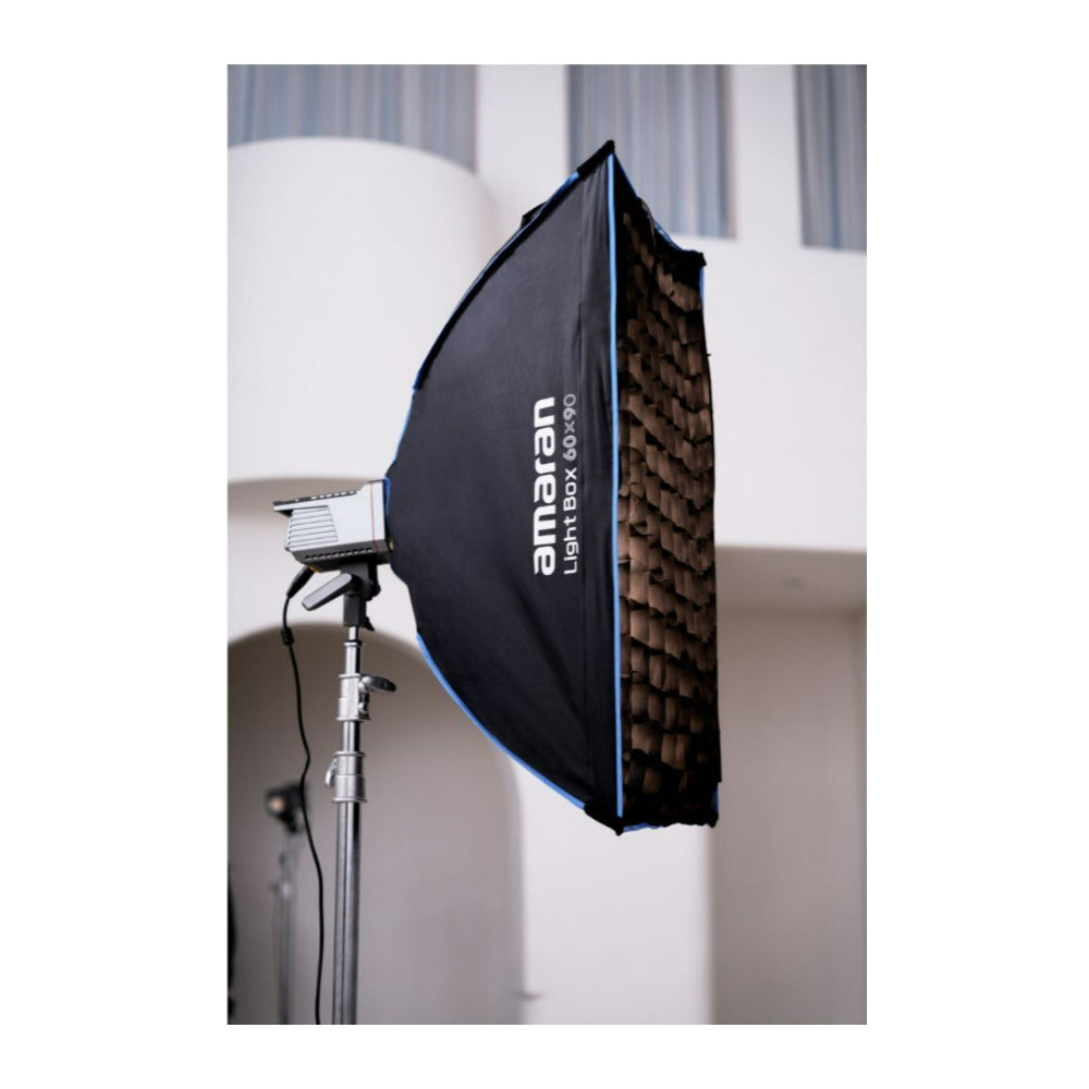 amaran Light Box 60x90 One-Snap Setup Slim Rectangular Bowens Mount Softbox with Light Control Grid