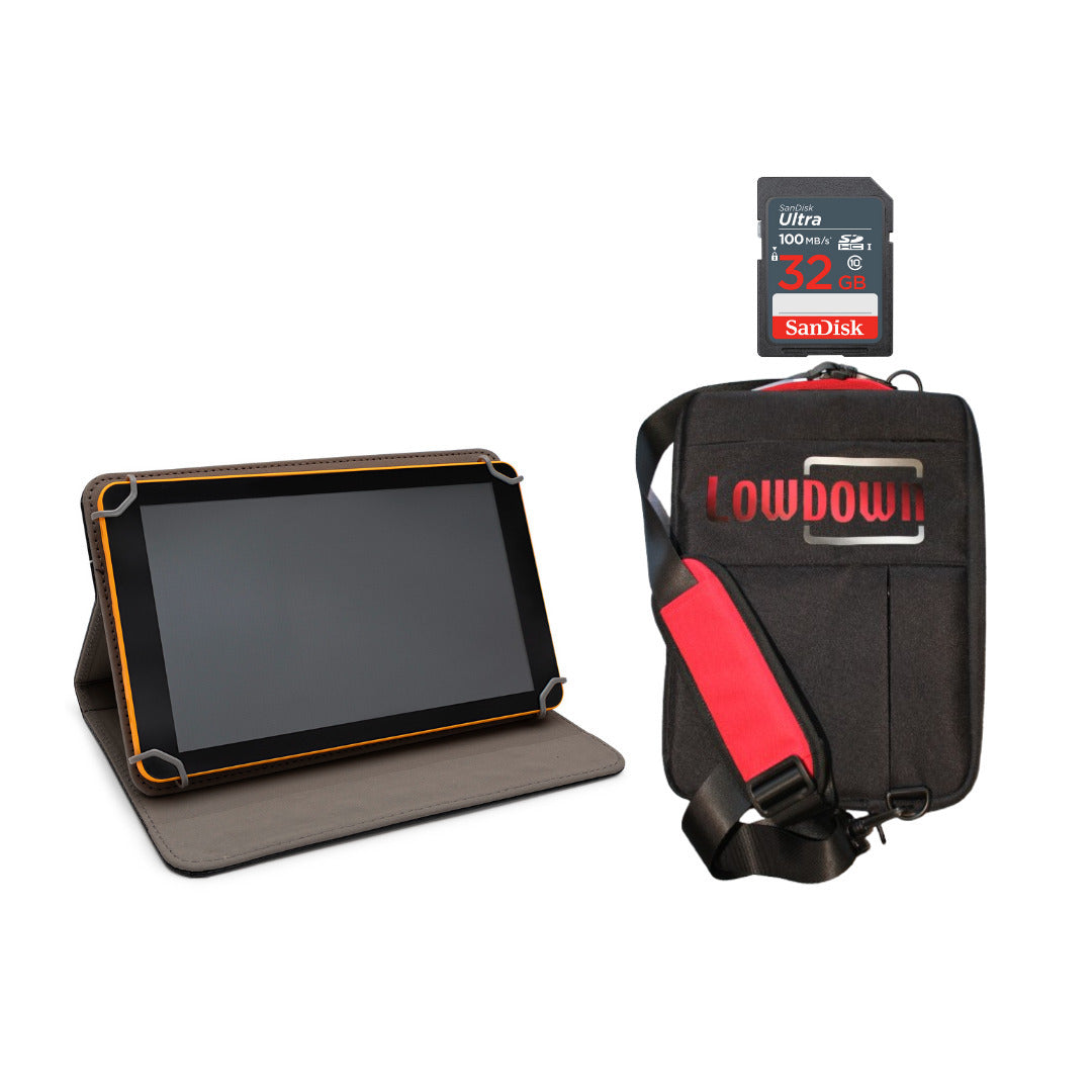 LOWDOWN 2 High-Speed Trail Camera Image and Video Viewer with Shoulder Bag and Memory Card Bundle