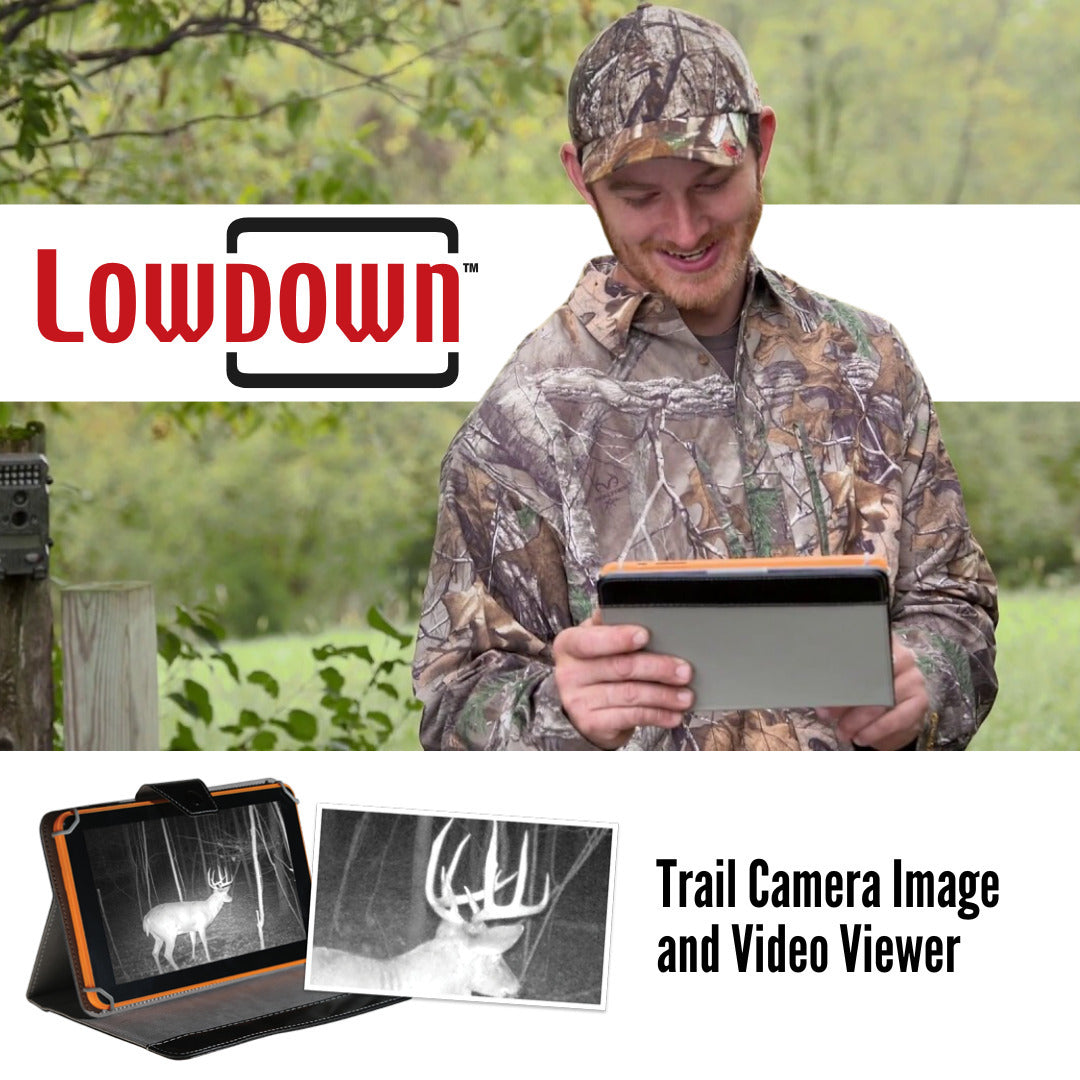 LOWDOWN 2 High-Speed Trail Camera Image and Video Viewer with Shoulder Bag and Memory Card Bundle