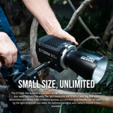 Aputure STORM 80c IP65 80W Full-Color Compact Point Source Fixture (Black) with Mini Softbox Bundle