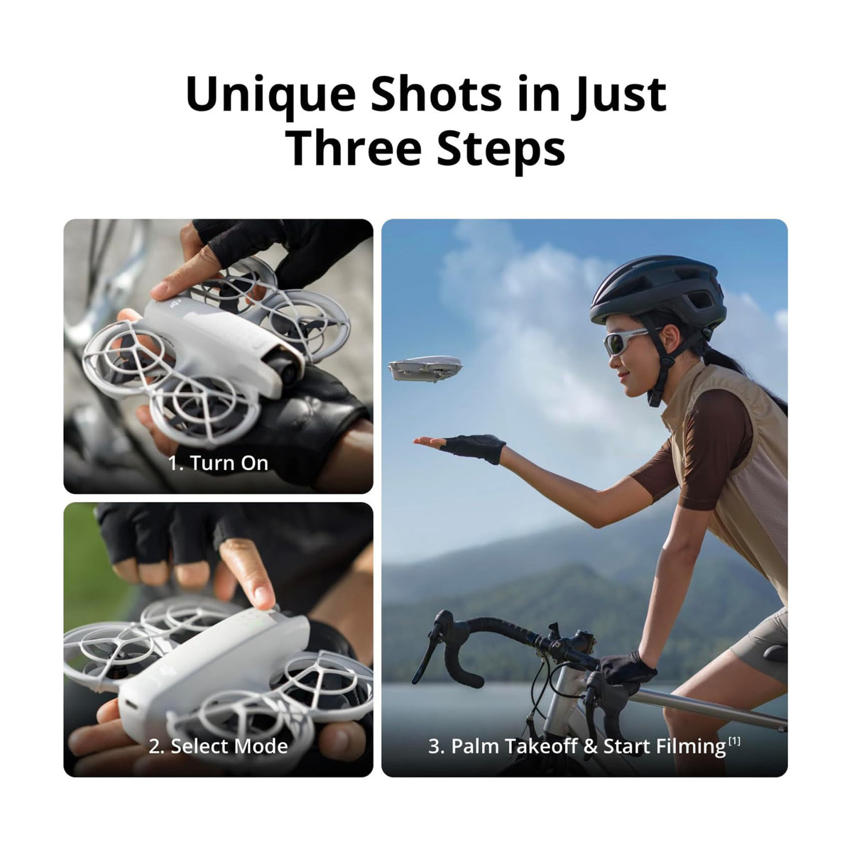 DJI Neo Palm-Sized Lightweight Drone Combo (No RC) with DJI Care Refresh 2-Year Plan Card Bundle