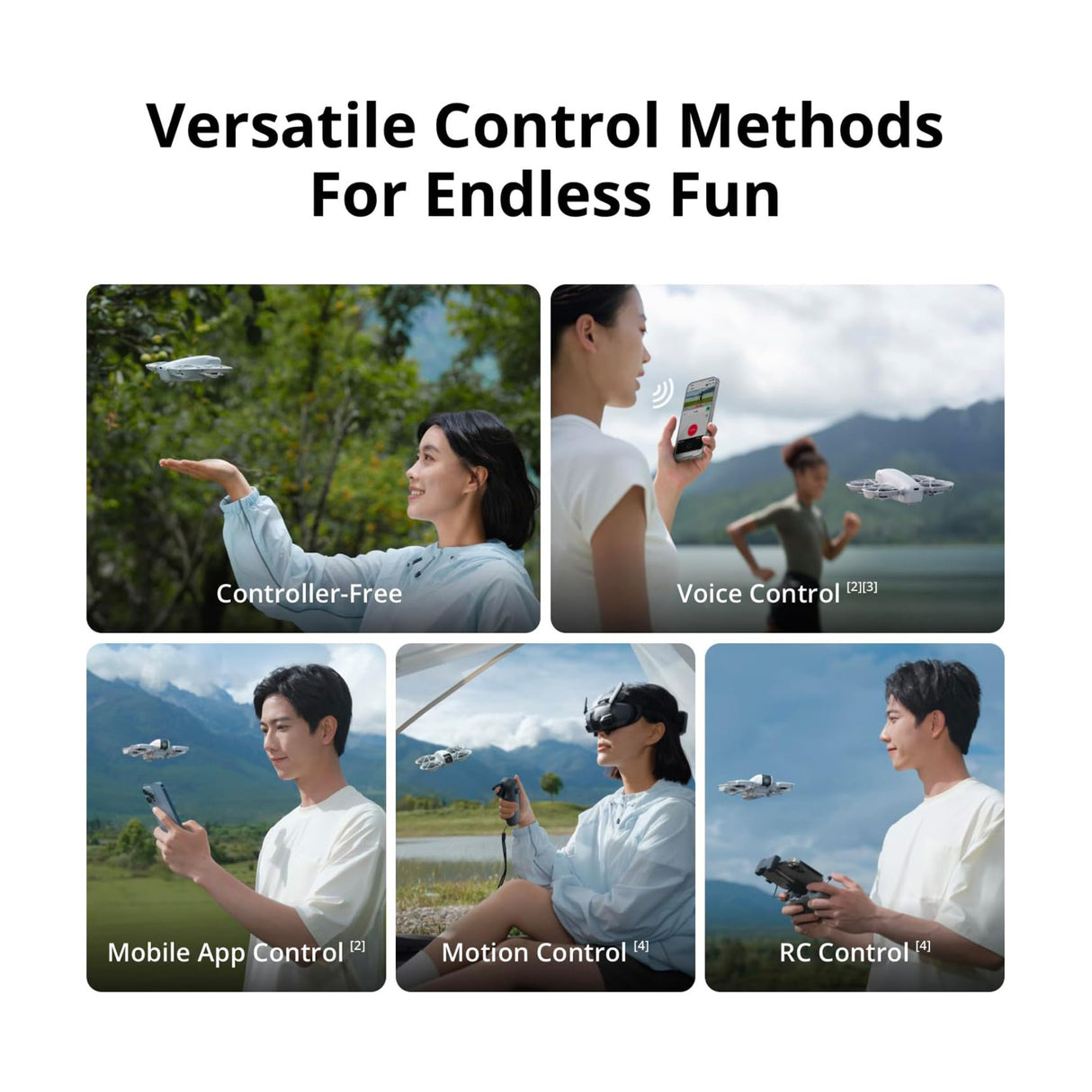 DJI Neo Palm-Sized Lightweight Drone Combo (No RC) with DJI Care Refresh 2-Year Plan Card Bundle