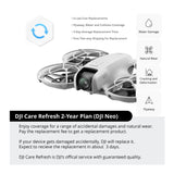 DJI Neo Palm-Sized Lightweight Drone Combo (No RC) with DJI Care Refresh 2-Year Plan Card Bundle