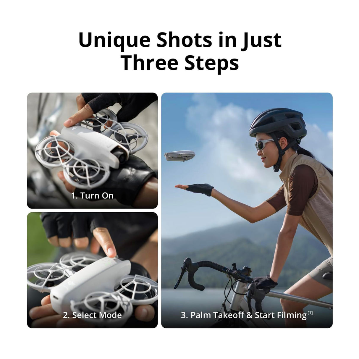 DJI Neo Palm-Sized Lightweight Drone with DJI Care Refresh 2-Year Plan and Storage Bag Bundle