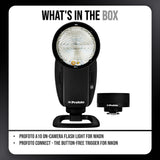 Profoto A10 On-Camera Flash Light for Nikon with Connect-Button-Free Trigger for Nikon Bundle