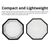 amaran Light Dome Mini SE Bowens Mount Octagonal Softbox and amaran Light Control Grid Bundle