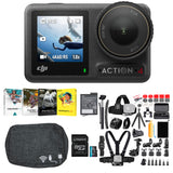 DJI Osmo Action 4 Camera Standard Combo Bundle (50-in-1 accessory kit)