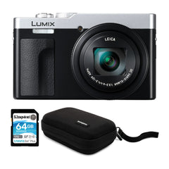 Panasonic LUMIX ZS99 30x Zoom Point and Shoot Compact Digital Camera (Silver) and Memory Card Bundle