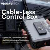 Aputure Nova P600C 2x1 RGBWW LED Panel with Nova P600c Barn Door and Nova P600c Softbox Bundle