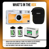 Kodak Ektar H35N 35mm Half Frame Film Camera with Star Filter (Glazed Orange) with Film Roll Bundle