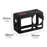 STARTRC Silicone Shock-Absorbent Protective Case with Lens Cap Kit for DJI Action 5 Pro (Black)