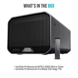 SanDisk Professional 44TB G-RAID Mirror Drive with Thunderbolt 3 Interface and Pro-Blade Slot Bundle