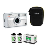Kodak Ektar H35N 35mm Half Frame Film Camera with Star Filter (Striped Silver) Bundle