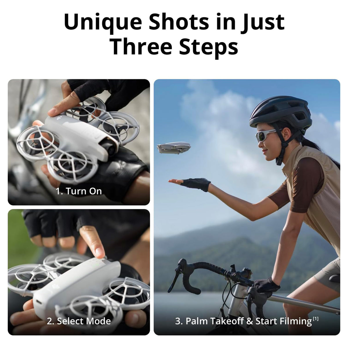 DJI Neo Palm-Sized Lightweight Drone Combo (No RC) with Waterproof Customized Hard Case