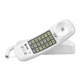 AT&T 210 Basic Trimline Wall-Mountable Corded Phone with 13 Number Speed Dial Memory (White)