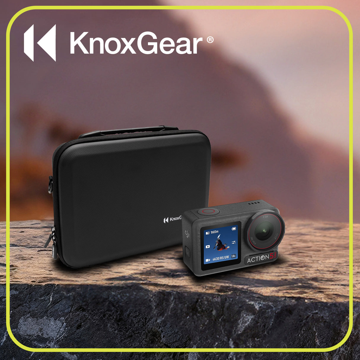 Knox Gear Portable Storage and Carrying Case and Refresh 1-Year Plan (Physical Card) Bundle