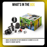 Nikon Z 30 Creator’s Kit with NIKKOR DX 16-50mm F3.5-6.3 VR and Nikon FTZ II Mount Adapter Bundle