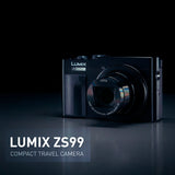 Panasonic LUMIX ZS99 30x Zoom Point and Shoot Compact Digital Camera (Black) and Memory Card Bundle