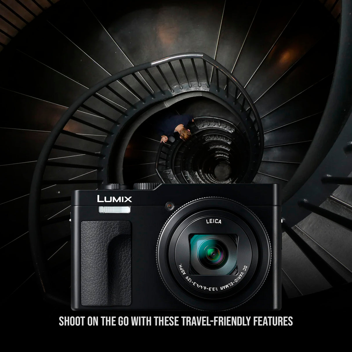 Panasonic LUMIX ZS99 30x Zoom Point and Shoot Compact Digital Camera (Black) and Memory Card Bundle