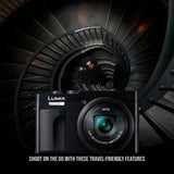 Panasonic LUMIX ZS99 30x Zoom Point and Shoot Compact Digital Camera (Black) and Memory Card Bundle