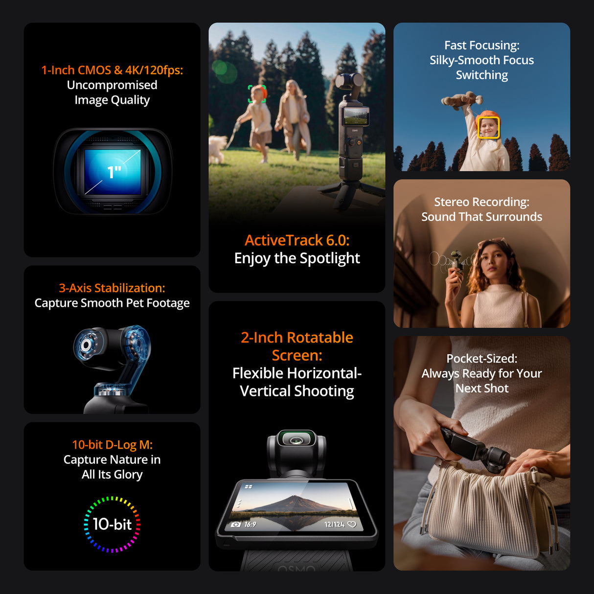 DJI Osmo Pocket 3 Action Camera with DJI Care Refresh 2-Year Plan for DJI Osmo Pocket 3 Bundle