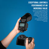 Westcott FJ80-SE M Universal 80Ws Speedlight with 2500mAh Li-Ion Battery and Battery Charger Bundle